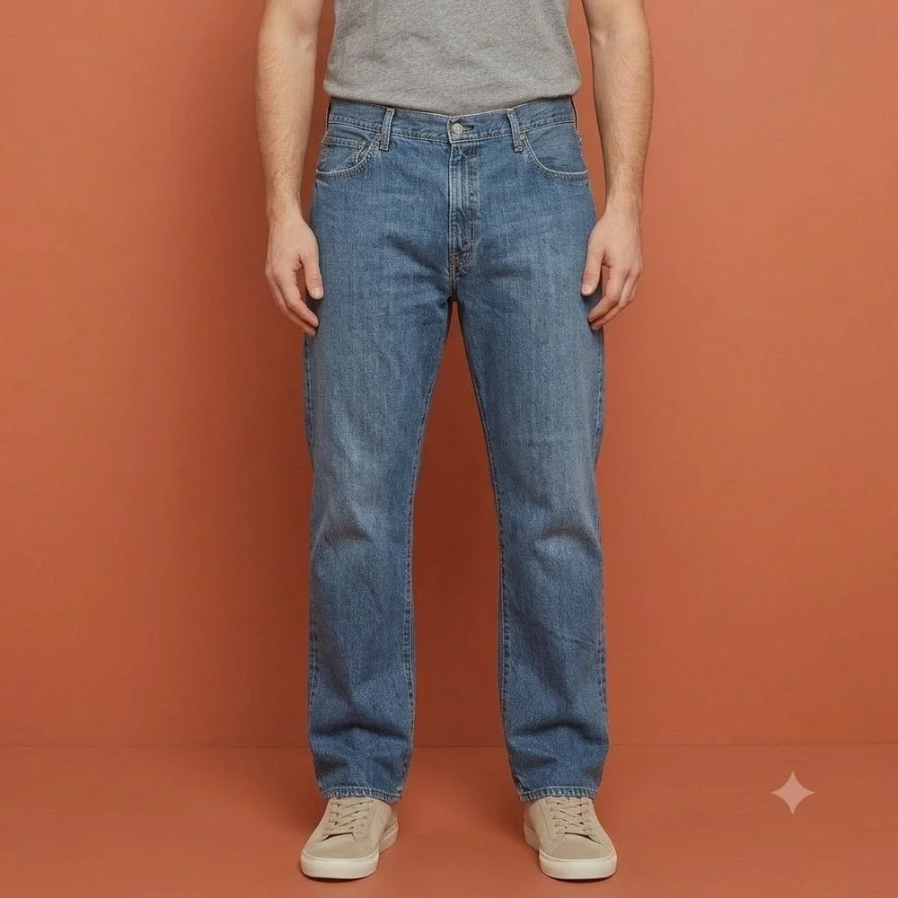 Polo Ralph Lauren Classic Fit Jeans Mens 44x30‎ Medium Wash Blue Denim